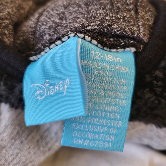 Lot of 8 Disney 12-18 & 18 mo Mickey Hoodies Tops Thermal One Piece Variety - Picture 4 of 15
